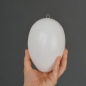 Preview: 1 XL-Osterei aus weißem Kunststoff ohne Hals 180mm