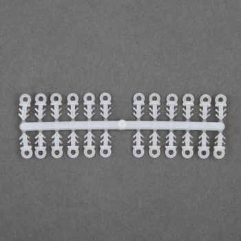 24 Stück Mini- Ostereier aus Kunststoff Weiß 38mm