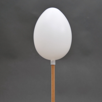 XL- Osterei aus weißem Kunststoff mit Hals 180mm
