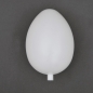 Preview: XL- Osterei aus weißem Kunststoff mit Hals 180mm
