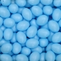 Preview: 24 Ostereier aus Kunststoff Hellblau 60mm