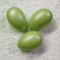 Mobile Preview: 3 große Ostereier im Set 14cm; grün/perlmutfarbig  glänzend