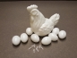 Preview: Bastelset- große Henne und Eier