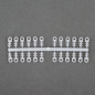 Preview: 24 Ostereier aus Kunststoff Gelb 60mm