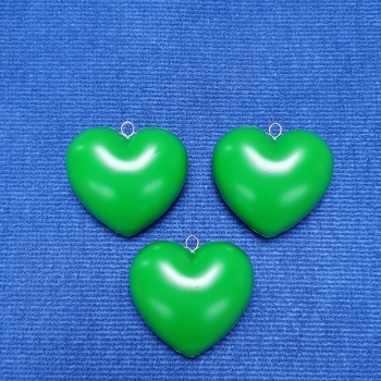 3 Stück grüne  Herzen zum Aufhängen und Dekorieren