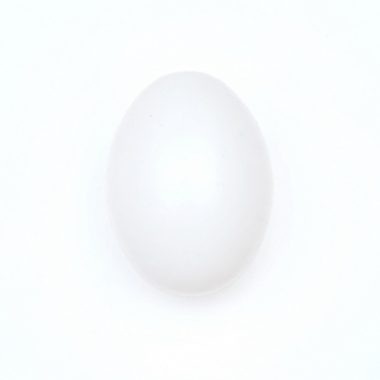 24 Ostereier aus Kunststoff Weiß 60mm