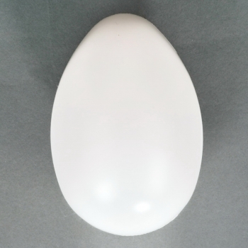 1 XXL-Osterei aus Kunststoff Weiß ohne Hals 240mm