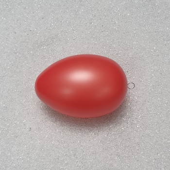 großes Osterei 14cm; lachs/perlmutfarbig  glänzend