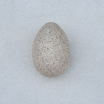 Osterei beige/gold; 14cm