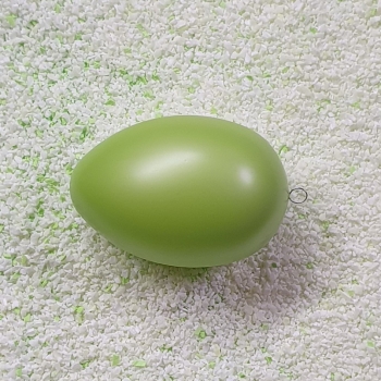 1 Ostereier 14cm; grün/perlmutfarbig  glänzend