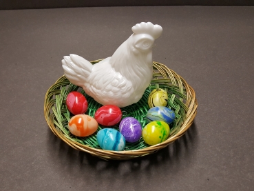 Bastelset- große Henne und Eier