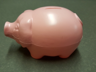 Sparschwein klein, rosa  Größe 17x10cm