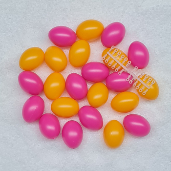 24 Stück Ostereier in pink-melone Farbmischung