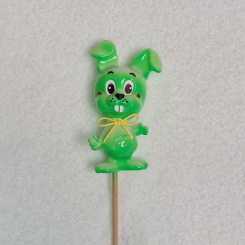 Hase "Bunny" grün - lustige Dekofigur für Gestecke