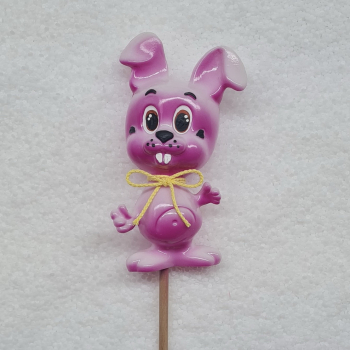 Hase "Bunny" pink - lustige Dekofigur für Gestecke