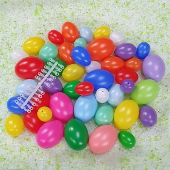 45 Stück bunte Ostereier in 3 verschiedenen Größen