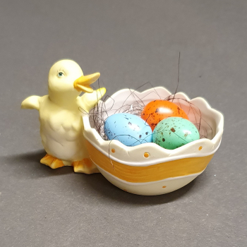 kleine Keramikschale mit Ente