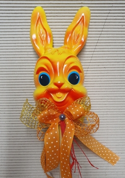 Deko-Hasenstecker gelb-rot Höhe 50cm