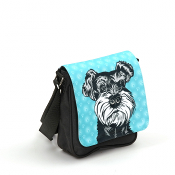 Tasche Rimini - klein - "Schnauzer hellblau"