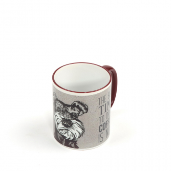 Tasse Rim & Handle - bordeaux Motiv "Schnauzer"