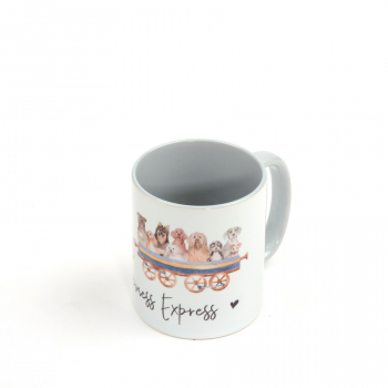 Tasse Two Tone - grau Motiv "The Happiness Express"