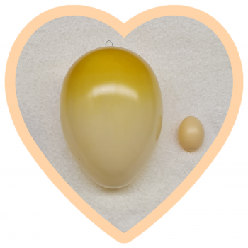 XXL-Osterei 24cm- beige geflammt -wieder bestellbar
