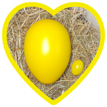 XXL-Osterei 24cm- sonnengelb