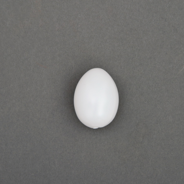 24 Stück weiße Ostereier(Taubeneigröße) aus Kunststoff 45mm