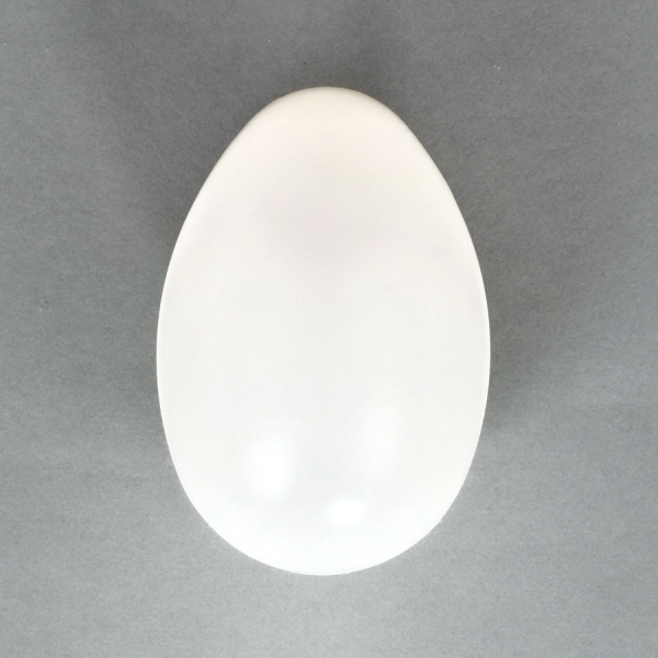 5 weiße Ostereier 12cm aus Kunststoff