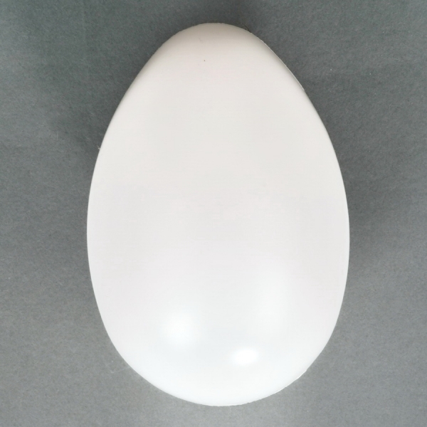 1 XXL-Osterei aus Kunststoff Weiß ohne Hals 240mm