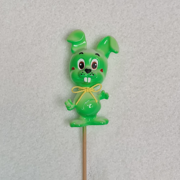 Hase "Bunny" grün - lustige Dekofigur für Gestecke