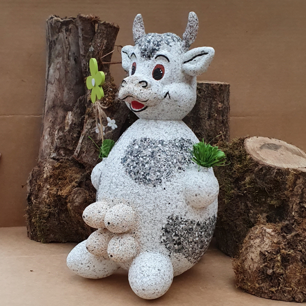 Kuh schwarz-weiß, Dekofigur ca. 40cm hoch