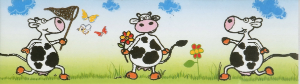 Zugstimme Blumenkuh - Antik im Hartpappe Gehäuse XXL